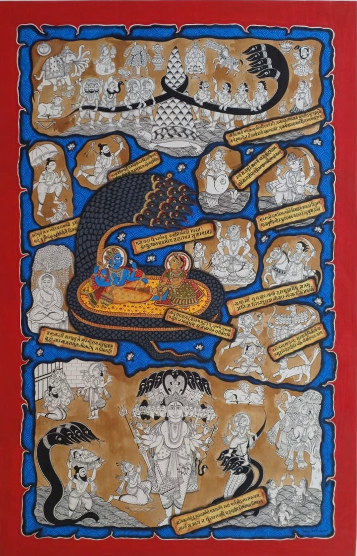 Divine Forms of Lord Vishnu in Phad by Abhishek Joshi Thumbnail