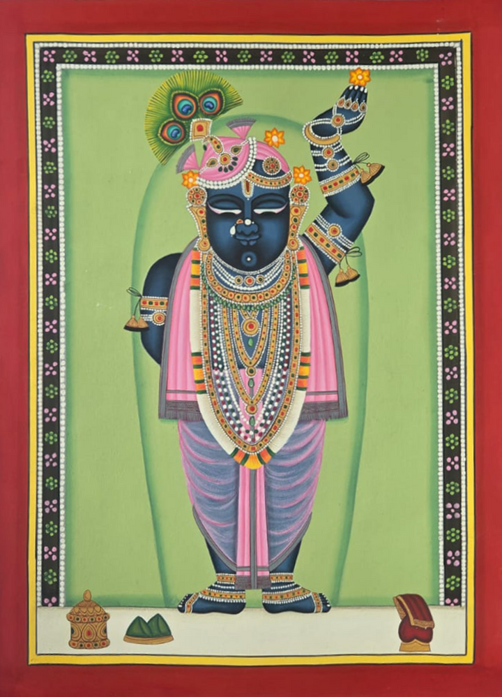 Divine Grace: Shrinathji in Pichwai by Shehzaad Ali Sherani Thumbnail