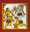Buy Divine Leelas of Lord Krishna: Stealing of Butter in Phad painting by Kalyan Joshi