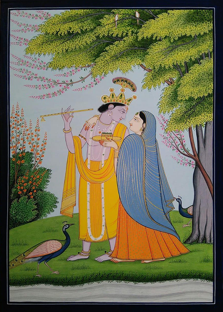 Divine Union: Radha Krishna in Kangra by Poonam Katoch Thumbnail