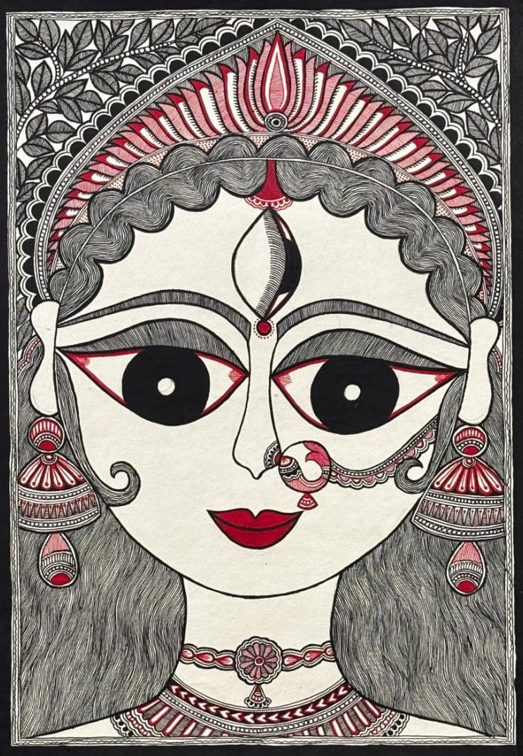 Durga in Madhubani by Abdhesh Kumar Karn Thumbnail