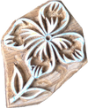 Buy Elegant Flower in Wooden Kalamkari Block by K. Gangadhar