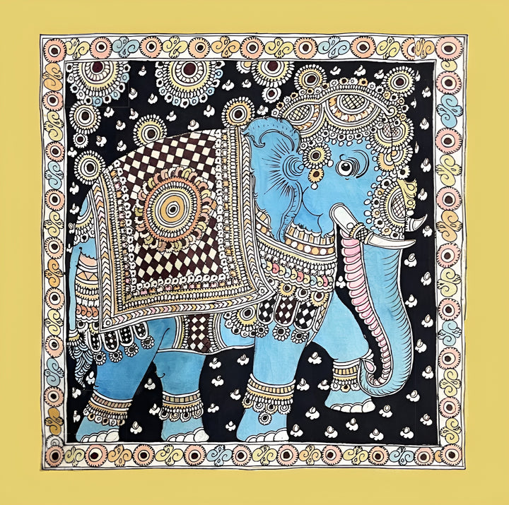 Elephant: Kalamkari Painting by Sudheer Thumbnail