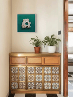 Buy Elephant Shaped China berry Wooden Block Diya for Home Decor by Vikas Singh
