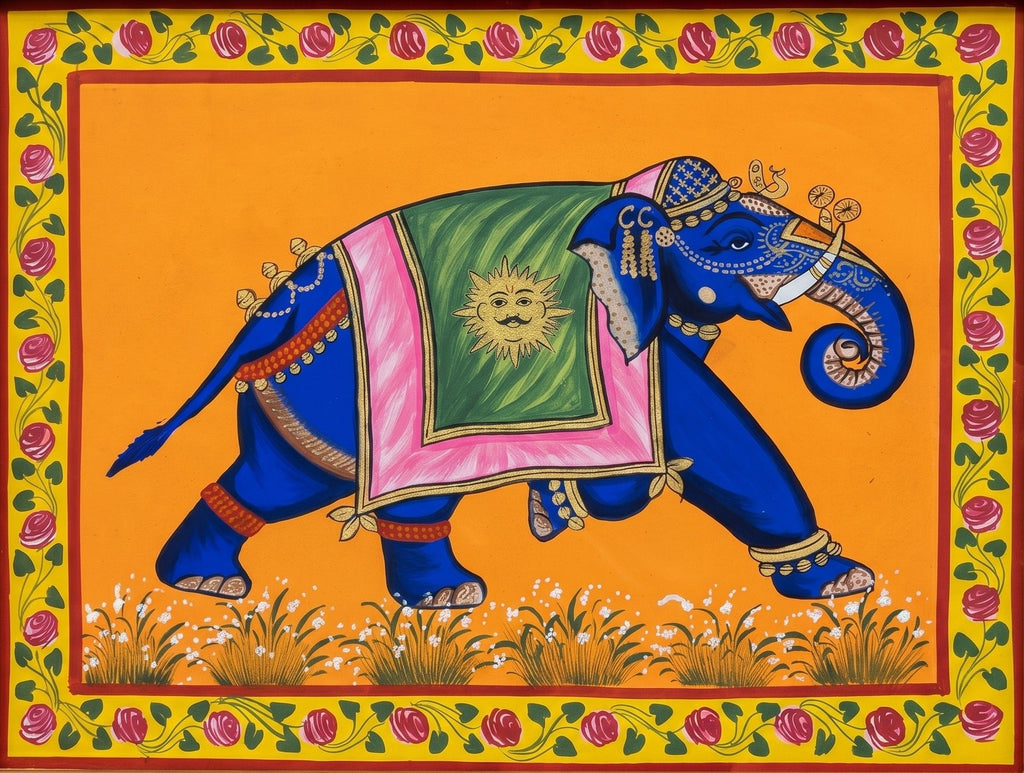 Elephant in Pichwai by Jayesh Sharma Thumbnail