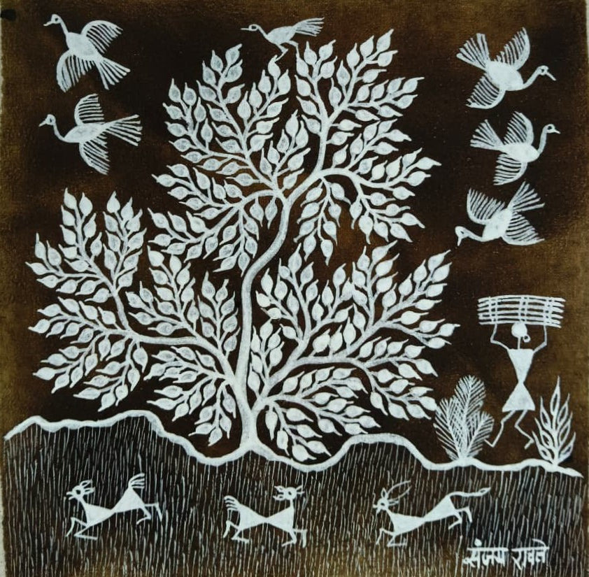Firewood Foraging in Warli by Dilip Bahotha Thumbnail