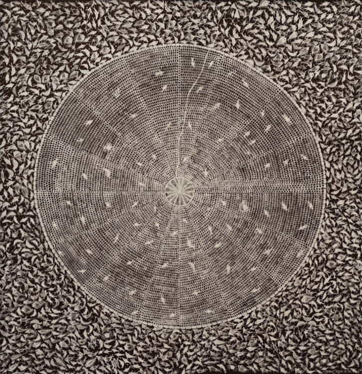 Fishing Net in Warli by Krushna Sadashiv Bhusare Thumbnail