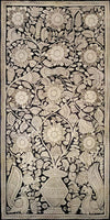 Buy Floral Abundance: Monochrome Tree of Life in Tholu Bommalata by Sindhe Siva