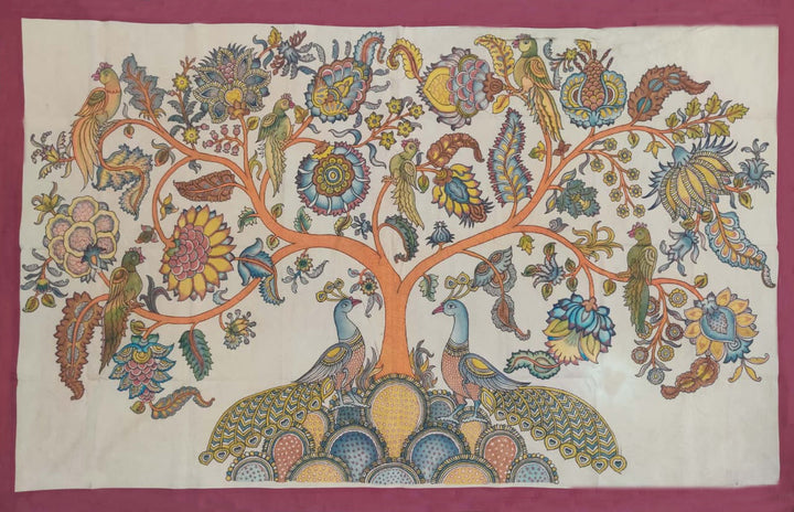 Floral and Avian in Kalamkari by Harinath N Thumbnail