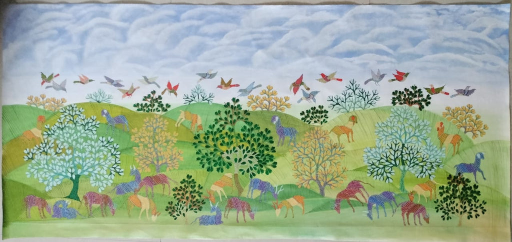 Buy Forest of the Wild in Gond by Gareeba Singh Tekam