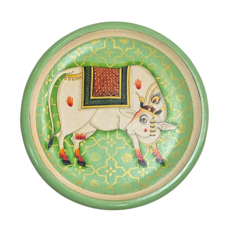 Gaiya in Pichwai Plates by Dinesh Soni Thumbnail