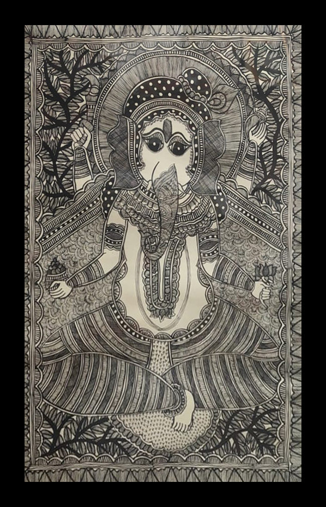 Ganesha in Madhubani by Pratima Bharti Thumbnail