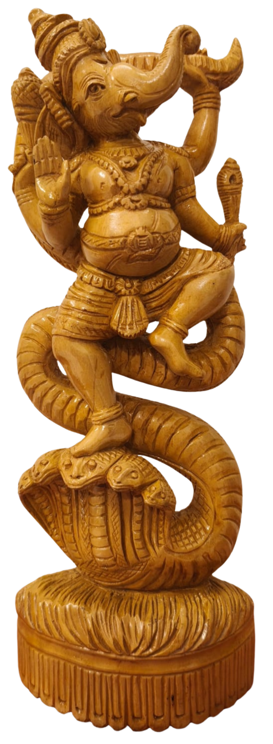 Ganesha in Wood Carving by Diya Handicrafts Thumbnail