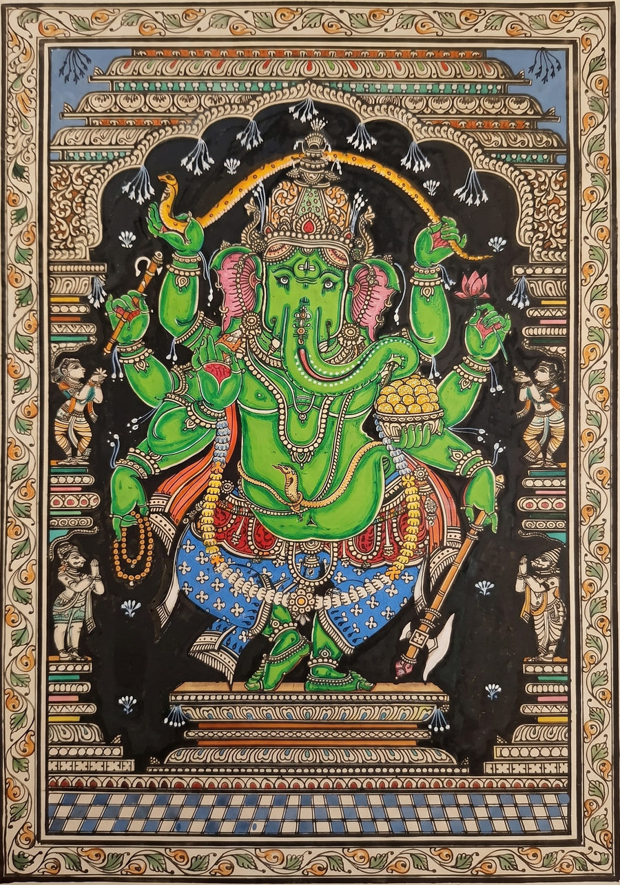Buy Ganesha in Pattachitra by Pravat Maharana