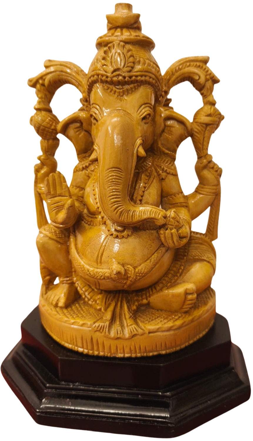 Ganesha in Wood Carving by Diya Handicrafts Thumbnail