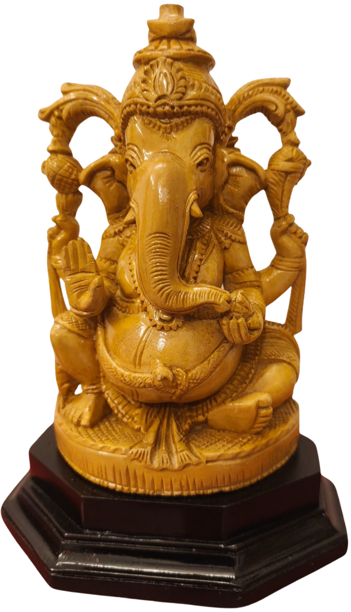 Ganesha in Wood Carving by Diya Handicrafts Thumbnail
