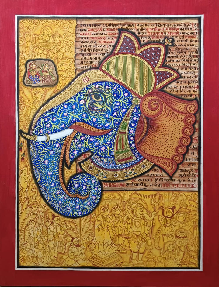 Ganesha's Wedding in Phad by Abhishek Joshi Thumbnail