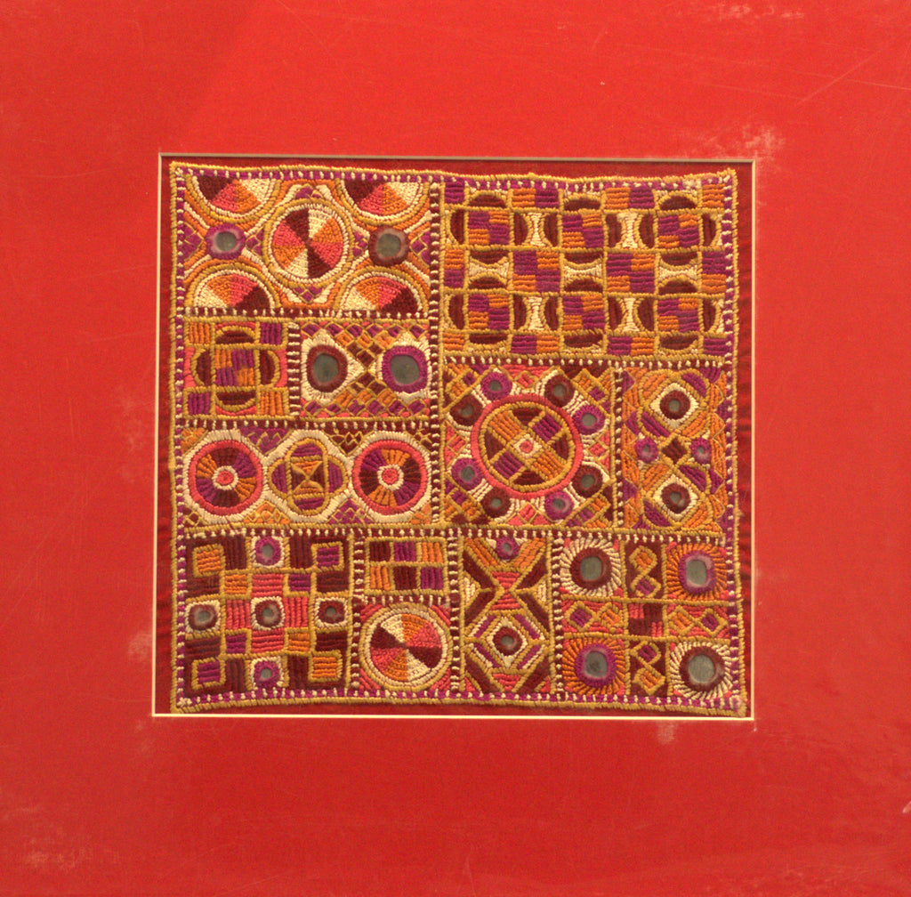 Geometric Grid in Jat Dhaneta Embroidery Thumbnail