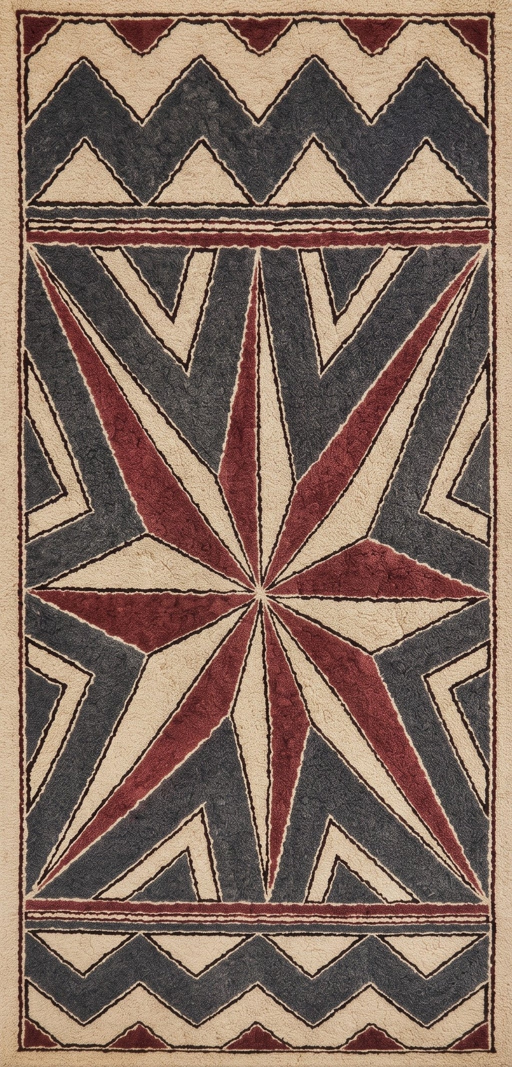 Geometric Panel in Namada Art by Mansuri Karim Thumbnail