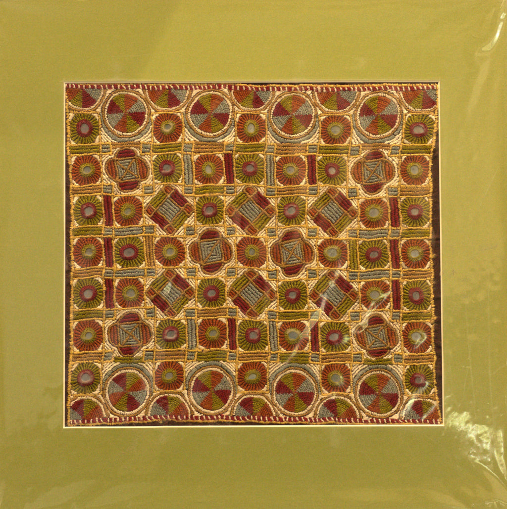 Geometric Patterns in Earthy Tones in Jat Dhaneta Embroidery Thumbnail