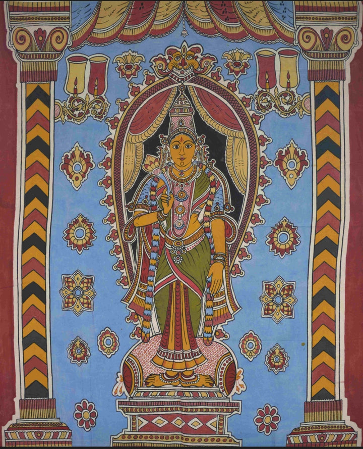 God Amman in Kalamkari by K. Lakshminarayanan Thumbnail