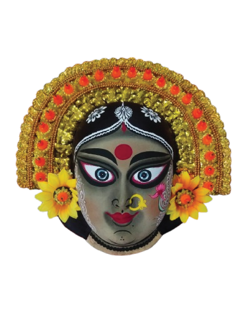 Buy Goddess Durga in Chhau Mask by Dharmendra Sutradhar