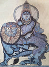 Buy Goddess Durga with Lion: A Surreal Kalamkari by Kanukurthi Guna Sekhar Sai