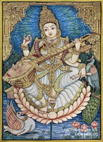 Buy Goddess Saraswati In white saree in Mysore by Raghavendra B B