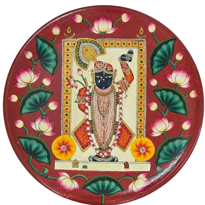 Grace of Lord Shrinathji in Pichwai Plates by Dinesh Soni Thumbnail