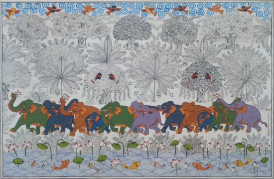 Herd of Elephants in Phad by Abhishek Joshi Thumbnail