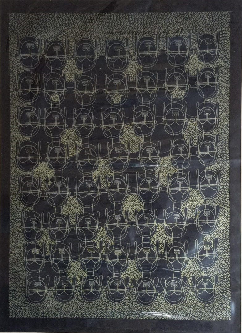 Buy In Deep Meditation in Surpur Art by Krishna Prakash