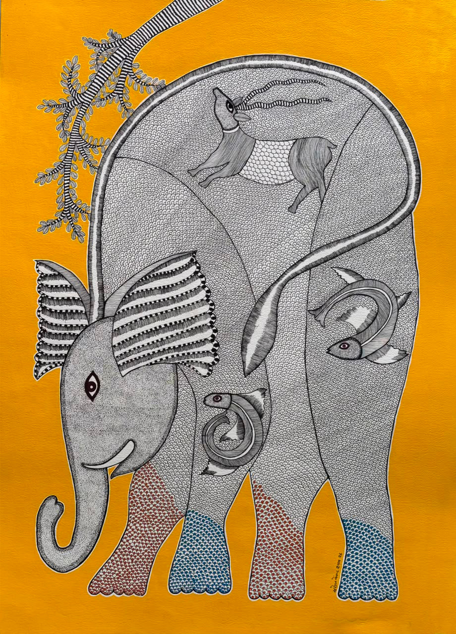 Interconnectedness of Life in Gond by Saroj Venkat Shyam Thumbnail