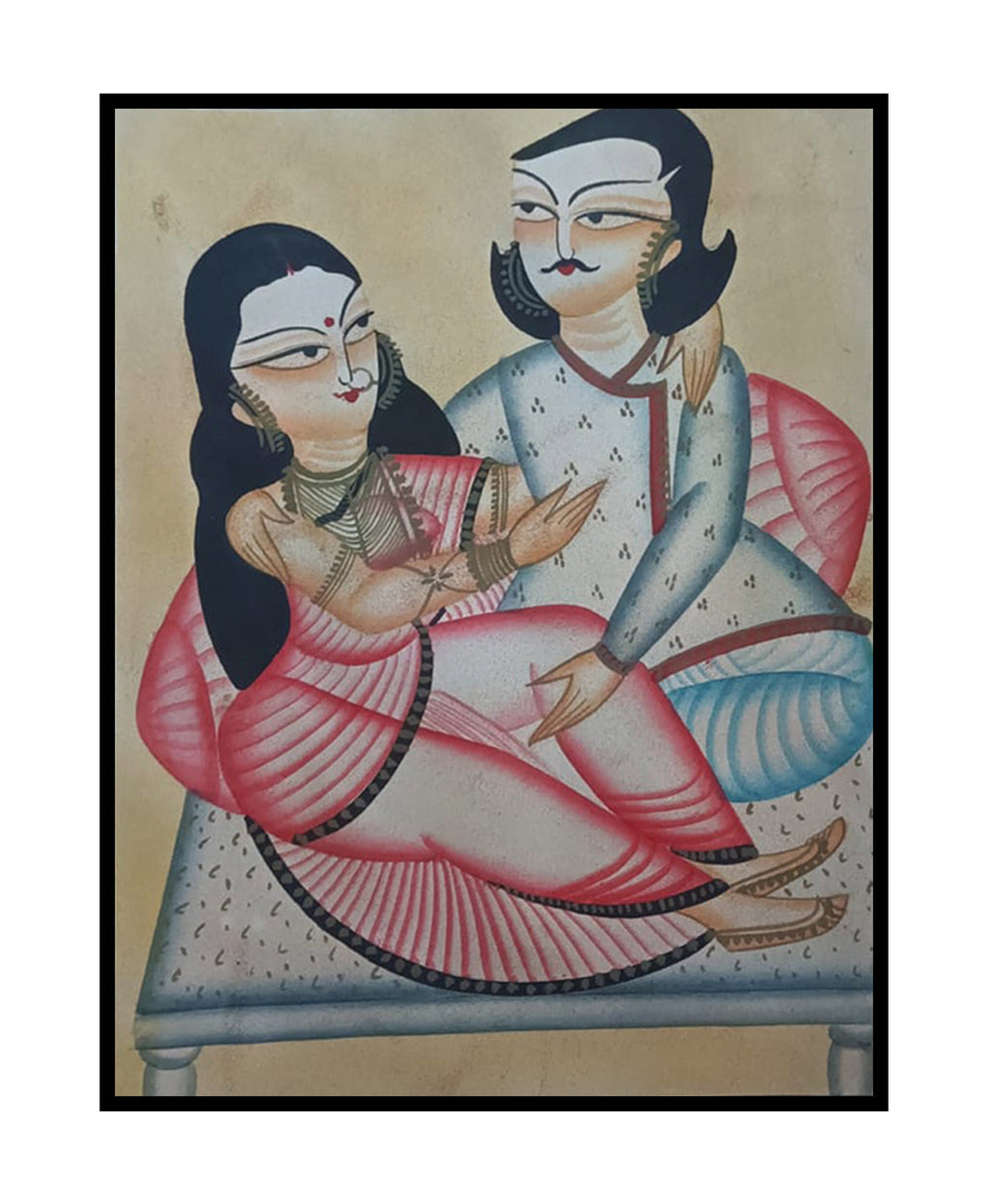 Intimate conversation in Kalighat by Sonali Chitrakar Thumbnail