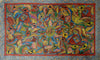 Buy Intricate Chowkas Pot Fish motif In Bengal Patachitra by Sonali Chitrakar