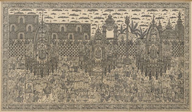 Jagannath Rath Yatra in Pattachitra by Apindra Swain Thumbnail
