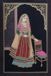 Buy Jodhpuri Pair - Miniature Painting By Rajendra Sharma