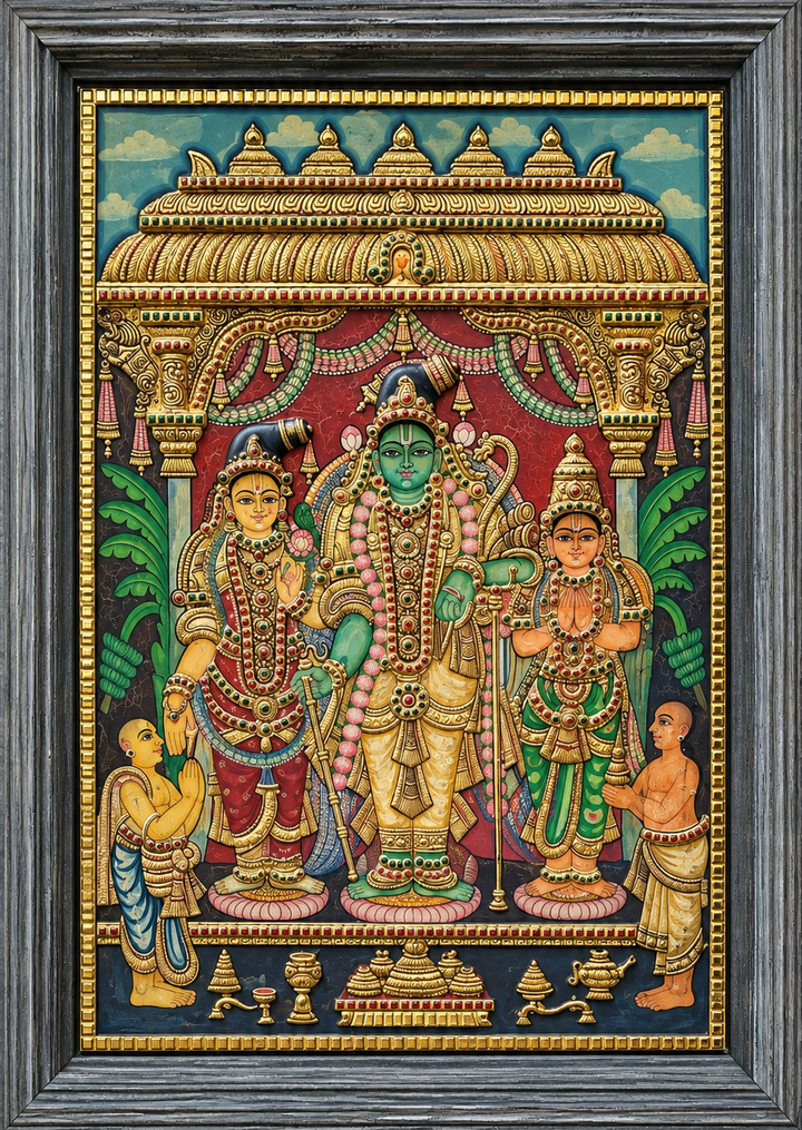 Kodanda Rama in Tanjore by Tanjore Art Gallery Thumbnail