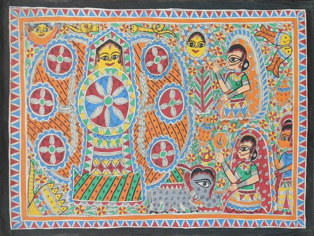 Kohbar: A Symbol of Prosperity and Union in Madhubani by Pratima Bharti Thumbnail
