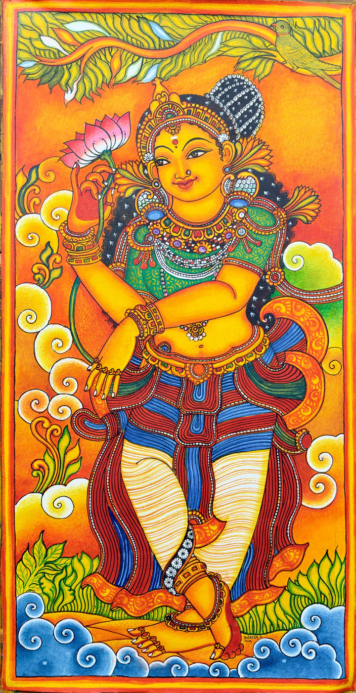 Lady with flower Thumbnail