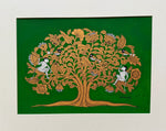 Buy Life's Canopy: Tree with Monkeys and Birds in Phad by Kalyan Joshi