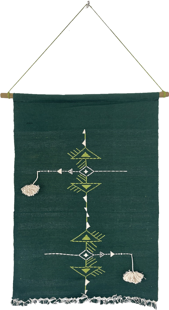 Buy Loom Woven Naga Geometric Wall Hanging by Antaran