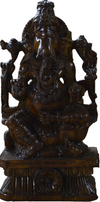 Buy Lord Ganesha: The God of Wisdom in Wood Carving by Shrinivasan