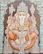 Buy Lord Ganesha's Blessings in Mysore art by Raghavendra B B
