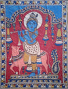 Buy Lord Krishna and the Sacred Cow in Kalamkari by Siva Reddy
