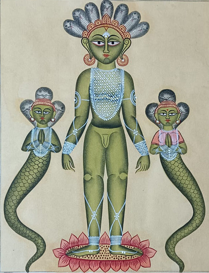 Buy Lord Mahavir Swami (Jain God) in Kalighat by Hasir Chitrakar