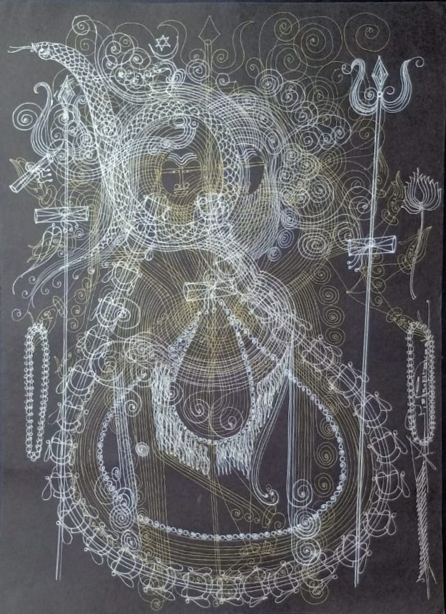 Buy Lord Shiva in Surpur Art by Krishna Prakash