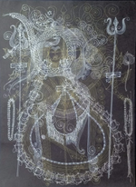 Buy Lord Shiva in Surpur Art by Krishna Prakash