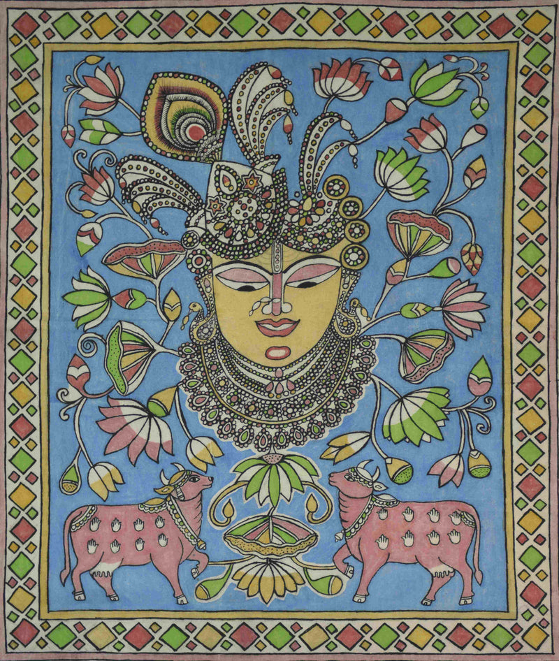Buy Lord Shrinathji in Kalamkari by K. Lakshminarayan