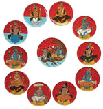 Buy Lord Vishnu and the Dashavatars in Cheriyal art by D. Vinay Kumar