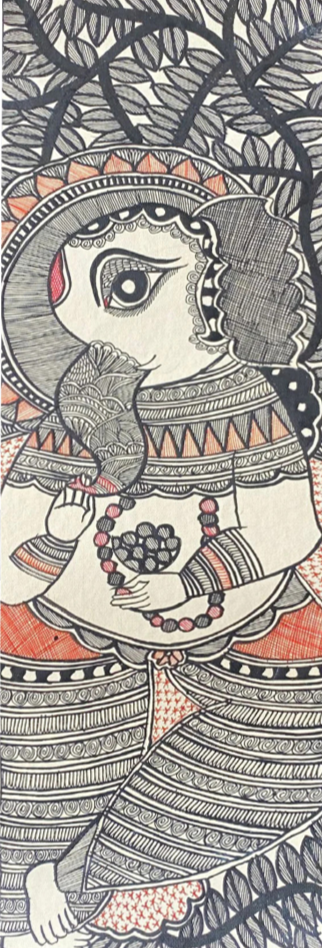 Lord of new beginnings : Ganesha in Madhubani painting by Pratima Bharti Thumbnail